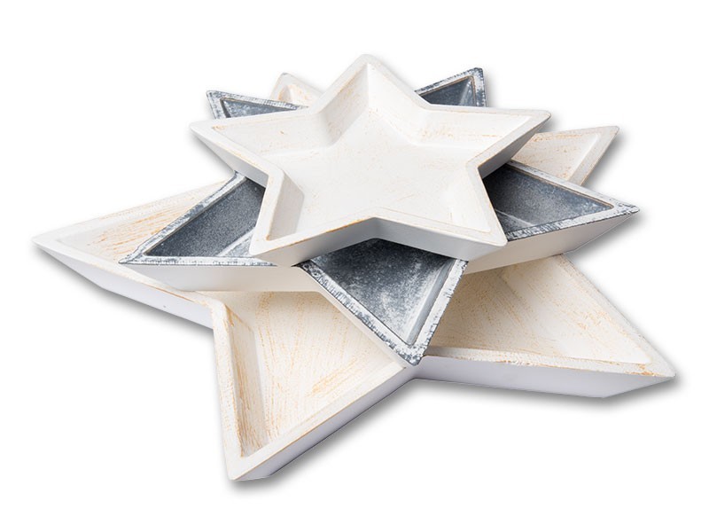 Drevená miska hviezda 42x4cm - foto 2 Drevená miska hviezda 42x4cm - foto 2