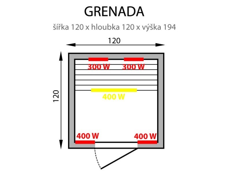 Infrasauna Grenada 2 - foto 2