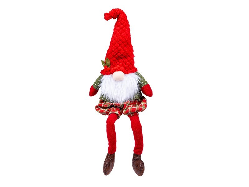 Sediaci škriatok s bradou 76 cm