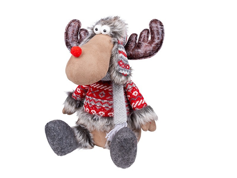 Sedící sob s baranicí 34 cm - foto 2 Sedící sob s baranicí 34 cm