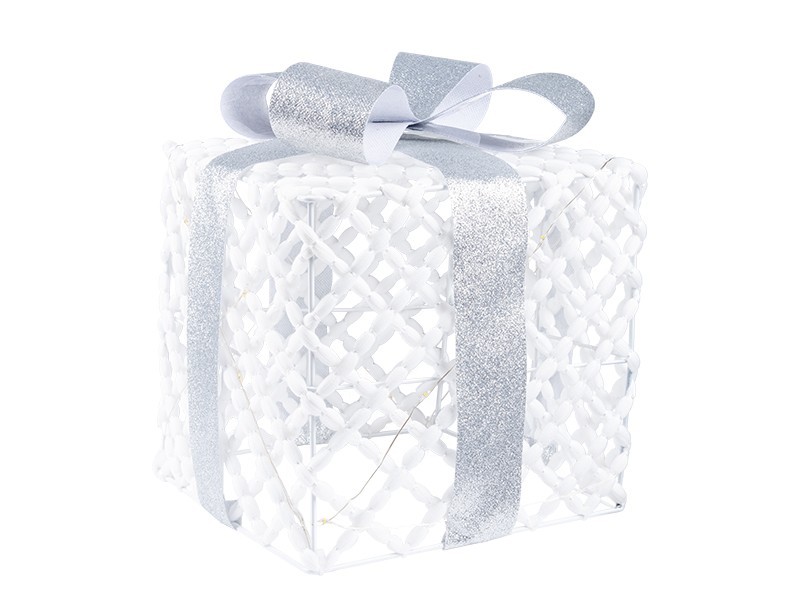 Vánoční dárek LED, 20 LED, 22x22x24,5 cm - foto 2 Vánoční dárek LED, 205LED, 22x22x24,5 cm