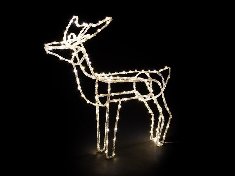 Jeleň LED , 60x28,5x60 cm, 160LED, teplá biela