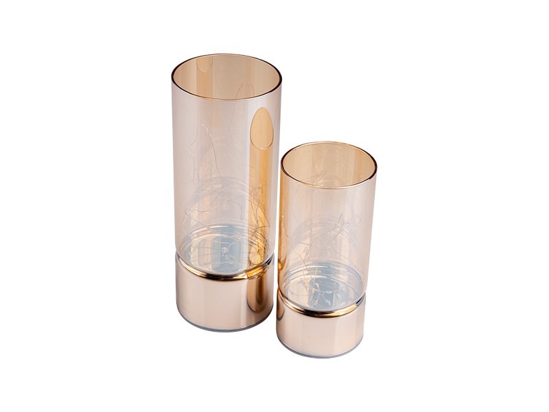 Sada 2ks LED dekorácie s reťazou, LED20, 7x15,8x20 cm