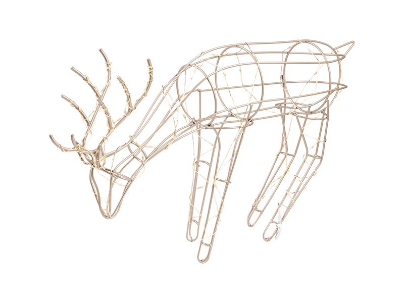 Kovový jelen LED , 90LED, 41x9,5x25 cm - foto 2 Kovový jelen LED , 90LED, 41x9,5x25 cm