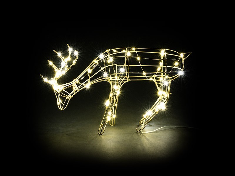 Kovový jelen LED , 90LED, 41x9,5x25 cm - foto 4 Kovový jelen LED , 90LED, 41x9,5x25 cm