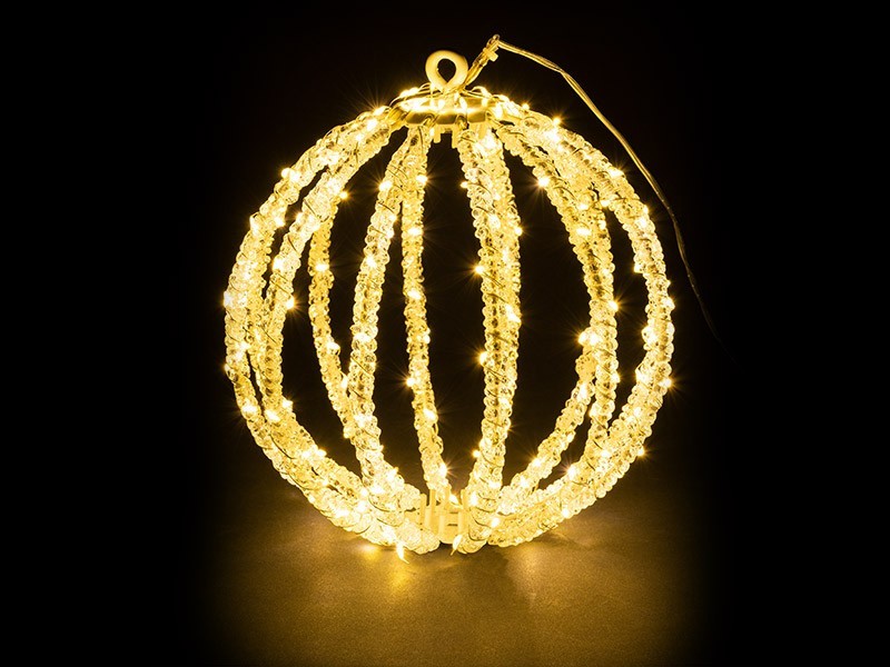 Vianočná skladacia guľa LED, 31cm, vonkajšia