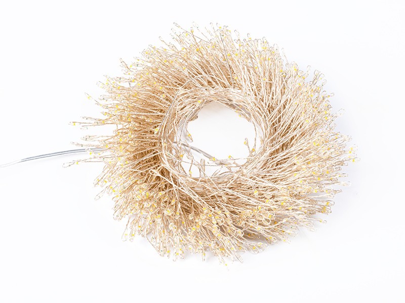 Řetez shlukový 600 LED, 12 m, teplá bílá, venkovní