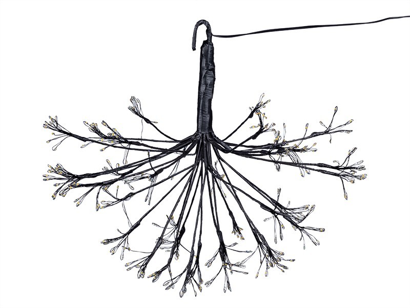 Závěsná LED koule s paprsky, černá, 50 cm, venkovní - foto 4 Závěsná LED koule s paprsky, černá, 50 cm, venkovní