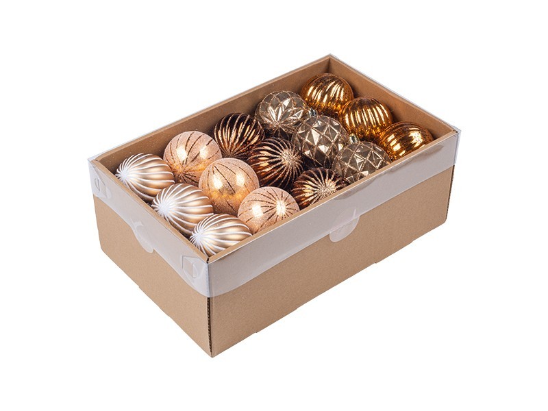 Vianočná guľa, severská sada, 30x60mm