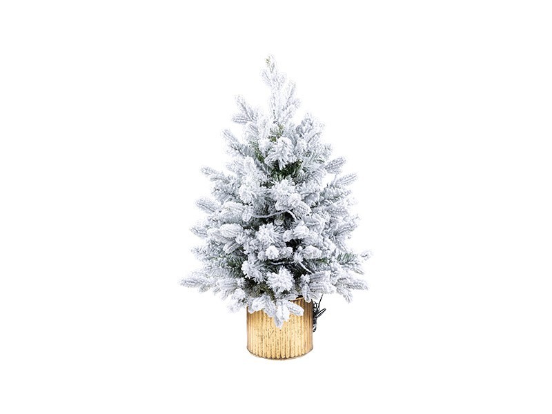 Malý umělý stromek jedle zasněžená LED, 60 cm - foto 1 Malý umělý stromek jedle zasněžená LED, 60 cm