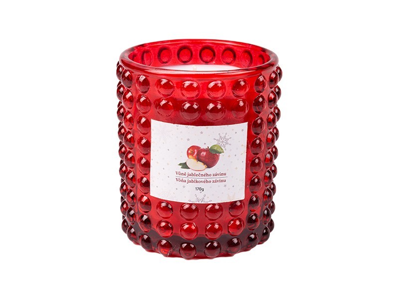 Sviečka v skle, 170g, Vôňa jablkového závinu - foto 1 Sviečka v skle, 170g, Vôňa jablkového závinu