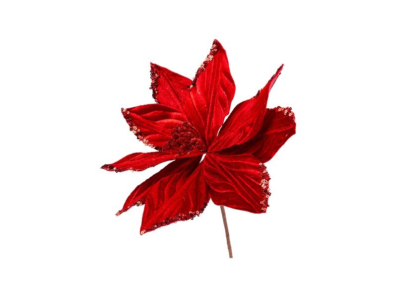 Bordový vianočný kvet, 24cm