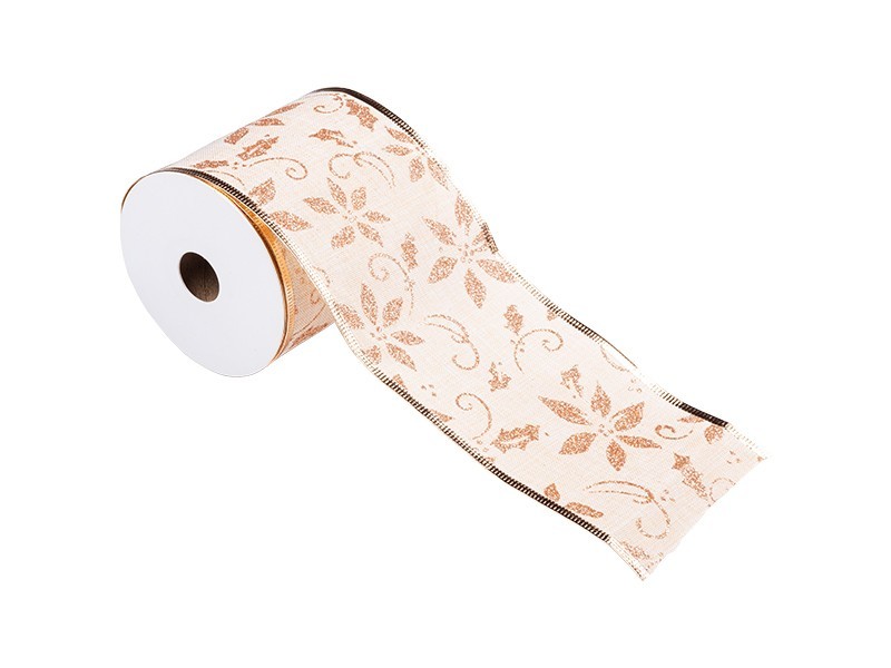 Vánoční stuha severská, 8,3cm x 910cm