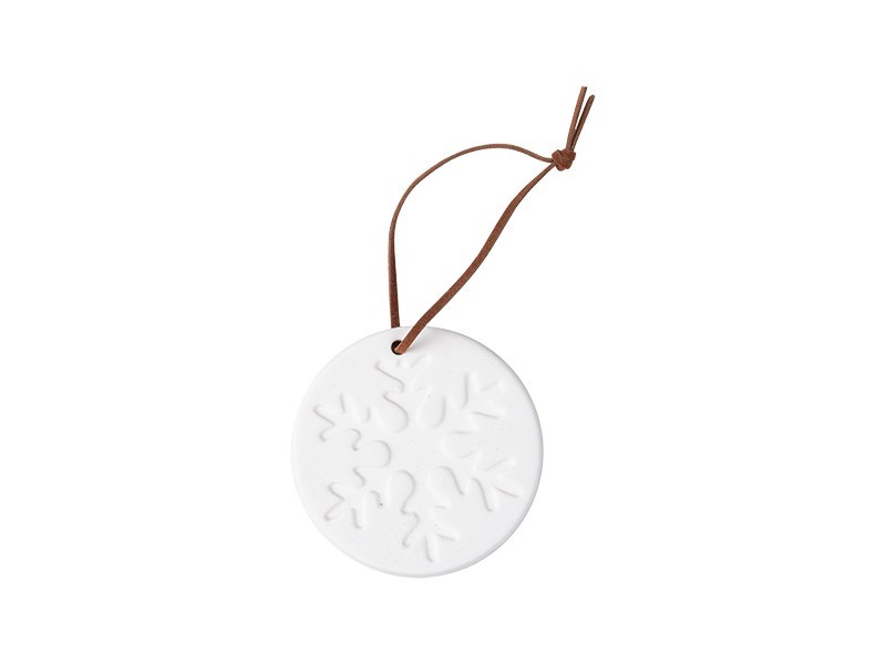 Závesný keramický ozdoba 6,5x0,5x6,5 cm - foto 1 Závesný keramický ozdoba 6,5x0,5x6,5 cm