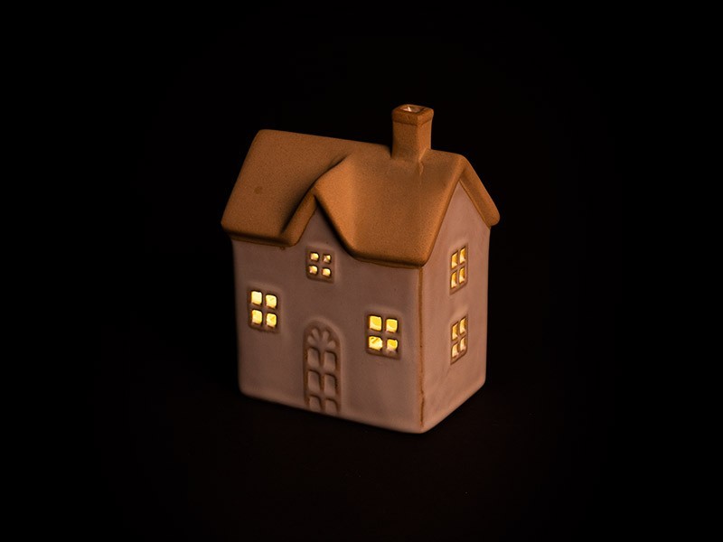 Keramický vidiecky domček 8,7x6x11,4 cm