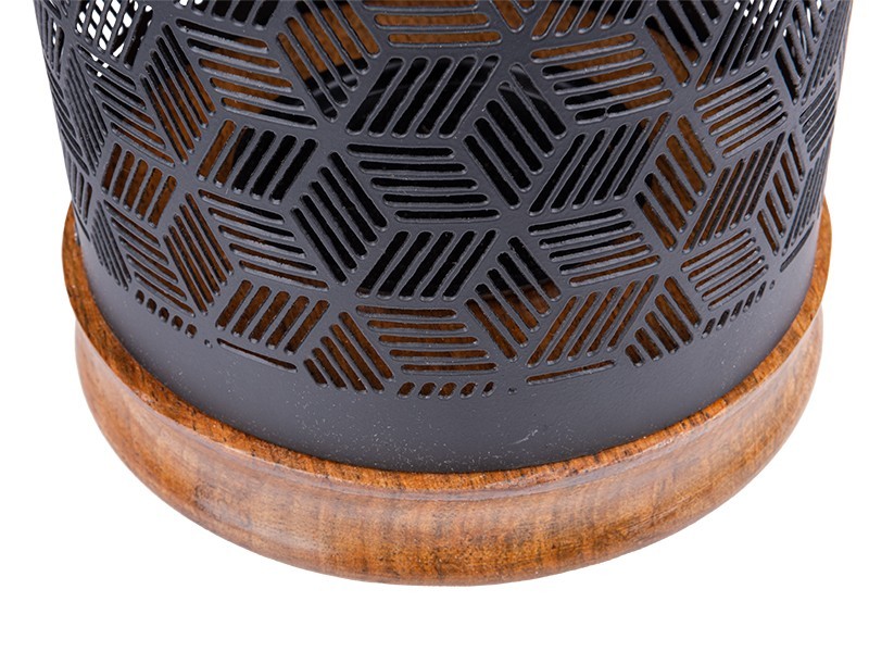 Lucerna, mangové dřevo, 16×28 cm - foto 2 Lucerna, mangové dřevo, 16×28 cm