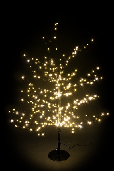 LED větvičkový strom, 90cm, černý, venkovní - foto 1 LED větvičkový strom, 90cm, černý, venkovní
