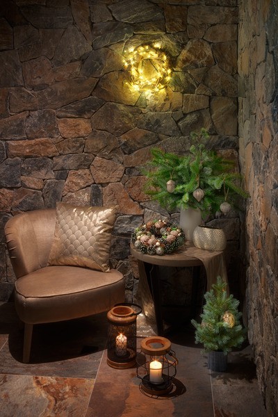 Svetelná struna 100 micro LED, teplá biela