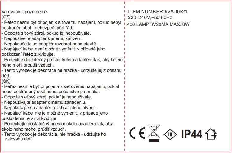 Svetelný záves 7,8m, 400LED, studená biela