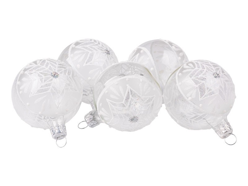 Koule set 5ks Hvězda ČESKÁ VÝROBA - foto 1 Koule set 5ks Hvězda ČESKÁ VÝROBA