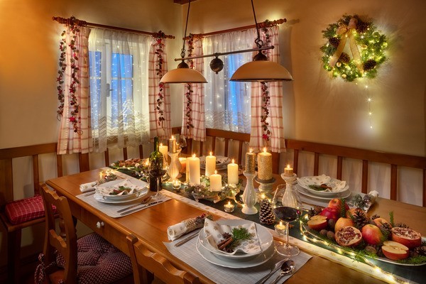 Sada stĺpových sviečok, neparfumované, 4ks