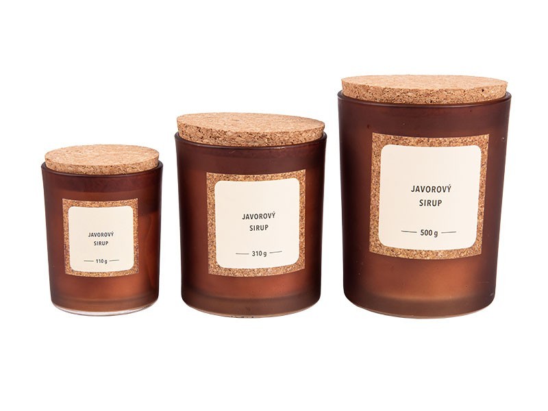 Vonná svíčka javorový sirup 9x10cm, 310g - foto 3 Vonná svíčka javorový sirup 9x10cm, 310g