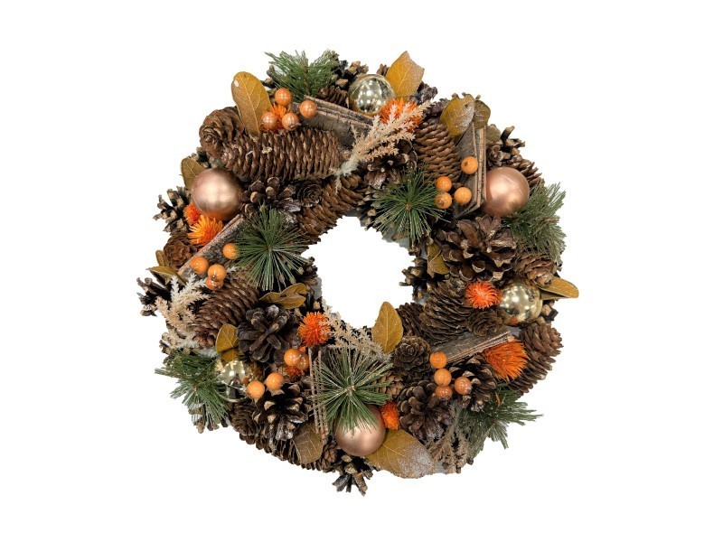 Veniec, pozlátený, 34x34x8,5 cm