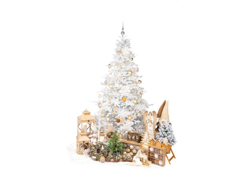 Jedľa DELUXE LED, biela, 210 cm - foto 12 Jedľa DELUXE LED, biela, 210 cm