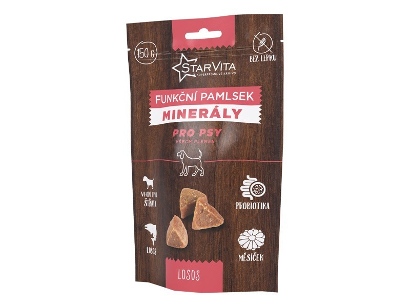 Starvita funkční pamlsek pro psy, minerální látky 150g - foto 1 Starvita funkční pamlsek pro psy - minerální látky 150 g