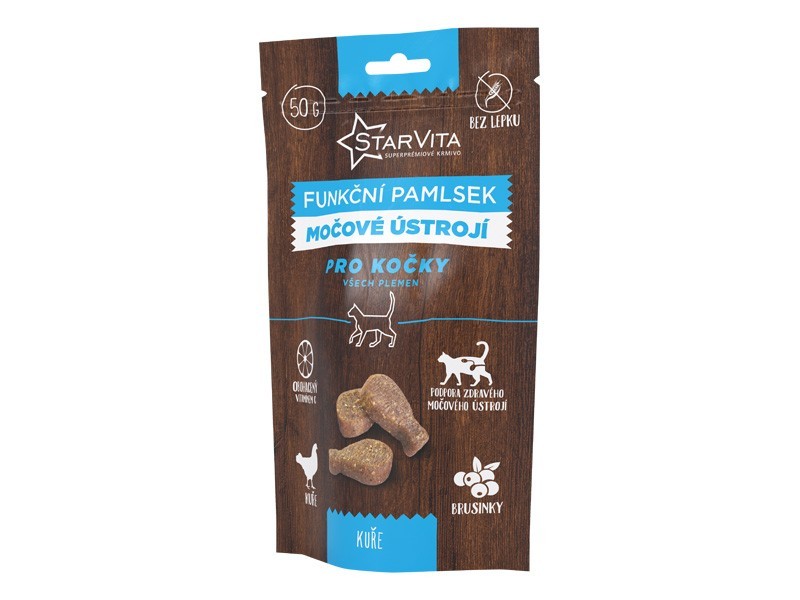 Starvita funkční pamlsek pro kočky - močové ústrojí 50 g