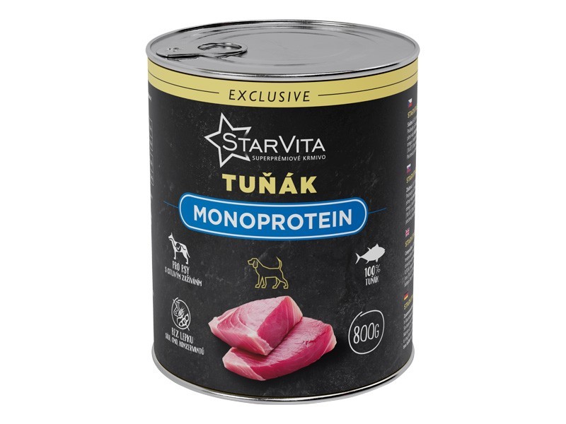 SV Exclusive pes konz. Tuňák monoprotein 800 g