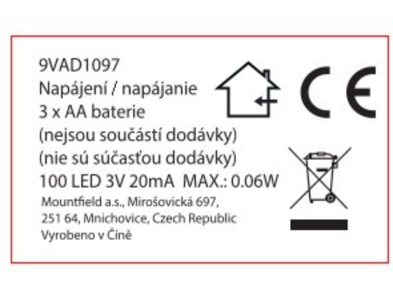 Svetelná struna 100 micro LED, teplá biela