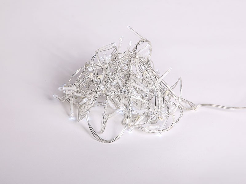 Světelný závěs 2,7m, 72LED, studená bílá