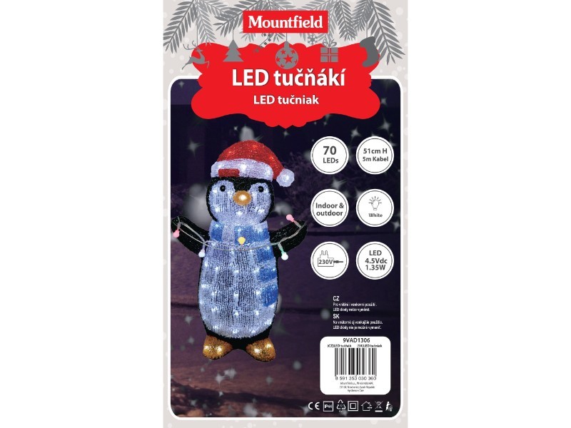 LED tučniak, 70L, 29x17x51cm, outdoor - foto 5