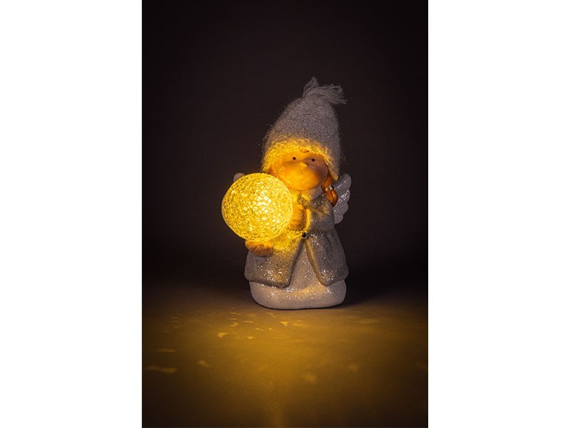 Anjel s loptou LED 12,8x11,5x21cm - foto 6