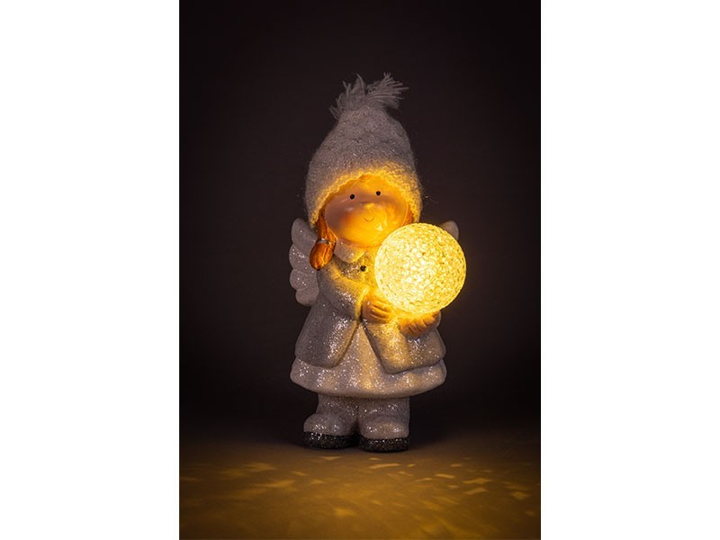 Anjel s loptou LED 12,8x11,5x21cm - foto 7