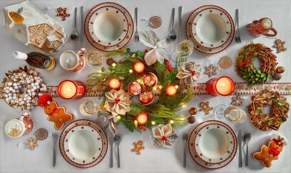 Závesná ozdoba 4ks vianočné gule 12x1,5x16cm