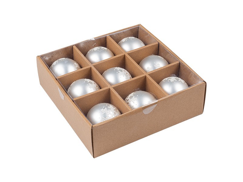 Perleťové vánoční koule, 9x65 mm - foto 2 Perleťové vánoční koule, 9x65 mm