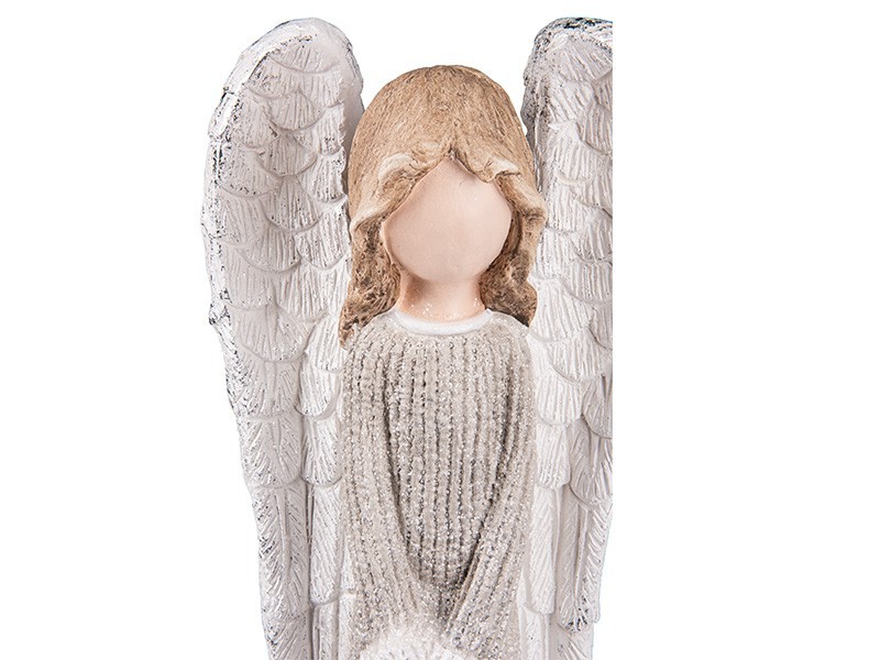 Velký anděl s hvězdou LED-22x16x66cm