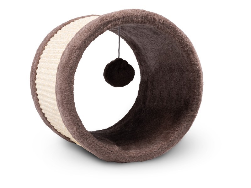 Škrabadlo tunel s loptičkou pre mačky