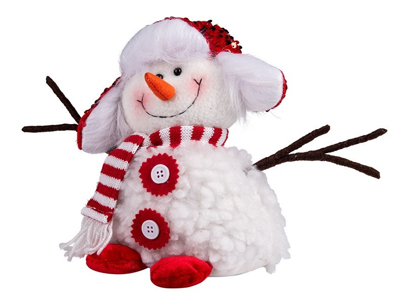 Vánoční sněhulák 20cm