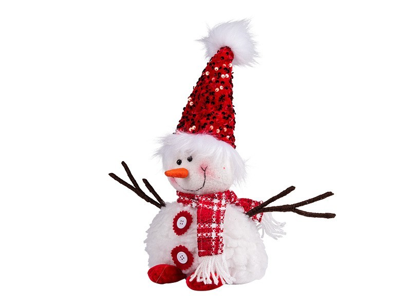 Vánoční sněhulák 20cm