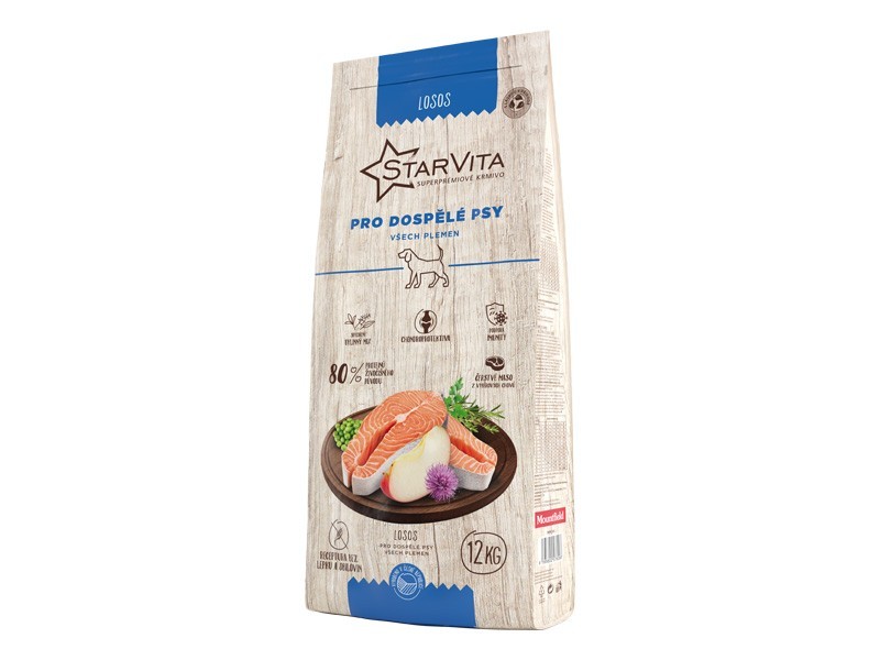 Starvita granule pro dospělé psy losos 12kg - foto 1 Starvita granule pro dospělé psy losos 12kg
