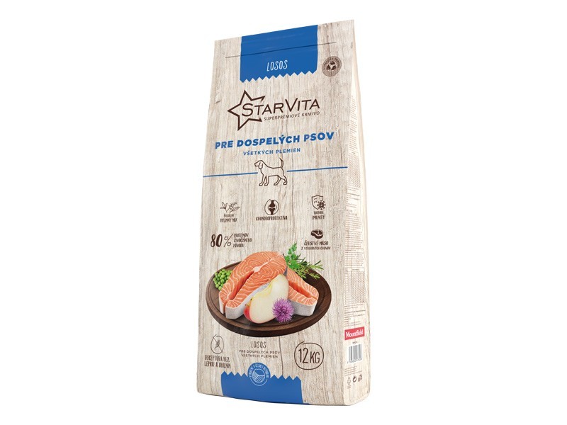 Starvita granule pro dospělé psy losos 12kg - foto 2 Starvita granule pro dospělé psy losos 12kg