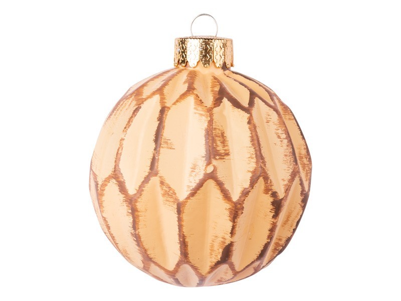 Vánoční koule Rustic, 9x80 mm