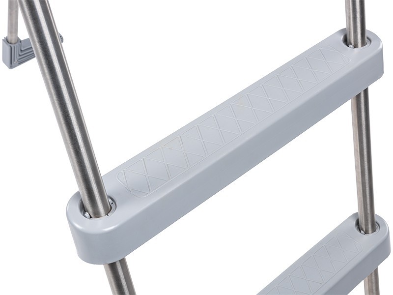 Bazénové schůdky De Luxe nerez Antracit 1,23m