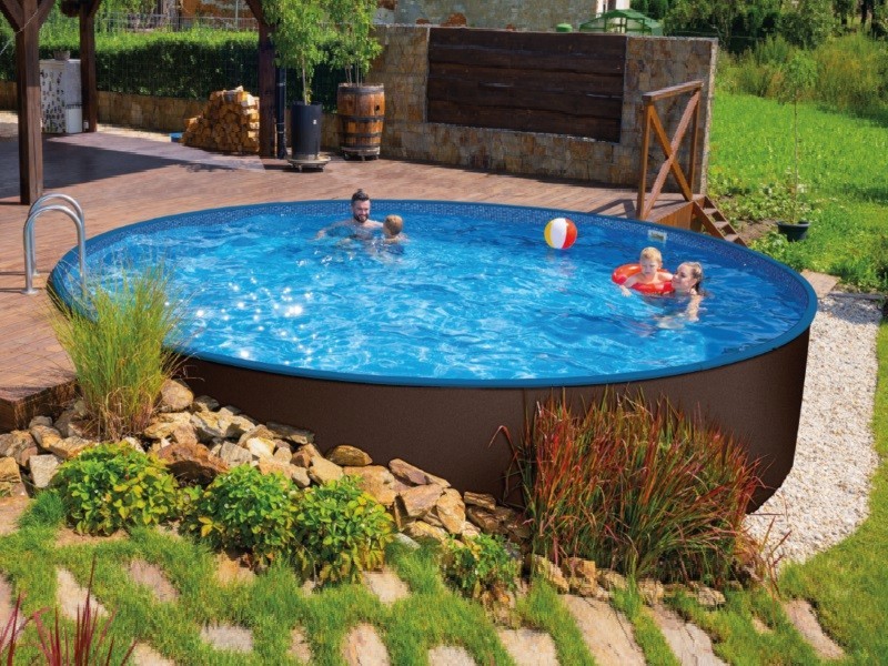 Azuro Ibiza 400 - PVC hnědá - hloubka 1,50 m