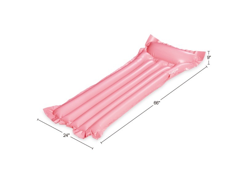Nafukovací lehátko do vody starorůžové 168x61x23cm
