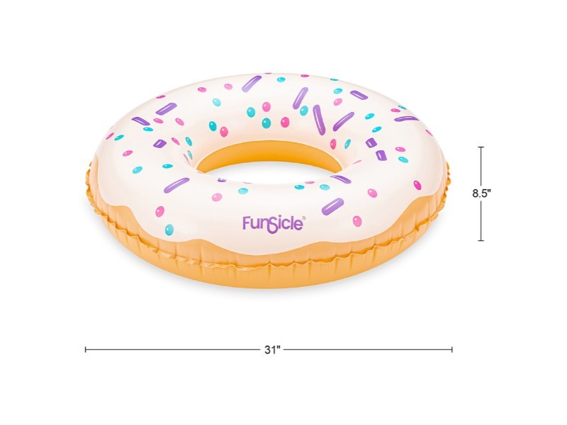 Nafukovací kruh Donut Vanilla 79x22cm