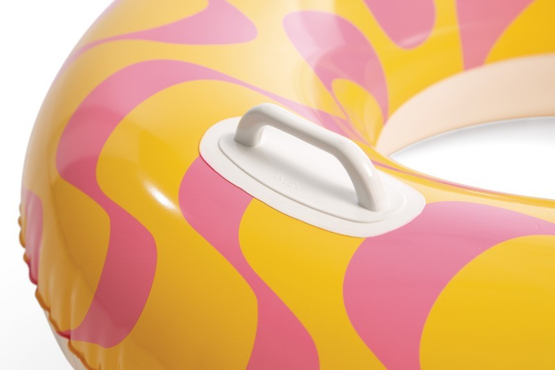 Velký nafukovací kruh s držáky, vlny 91cm